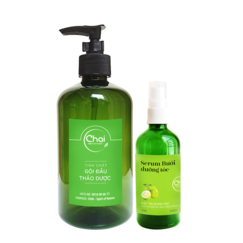 Combo CHAI Herbal Essences Shampoo & Pomelo Hair Growth Essential Oil