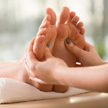 Foot massage at home
